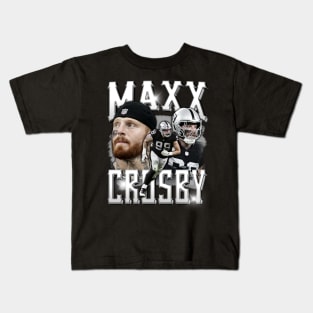 VINTAGE FOOTBALL MAXX CROSBY BOOTLEG Kids T-Shirt